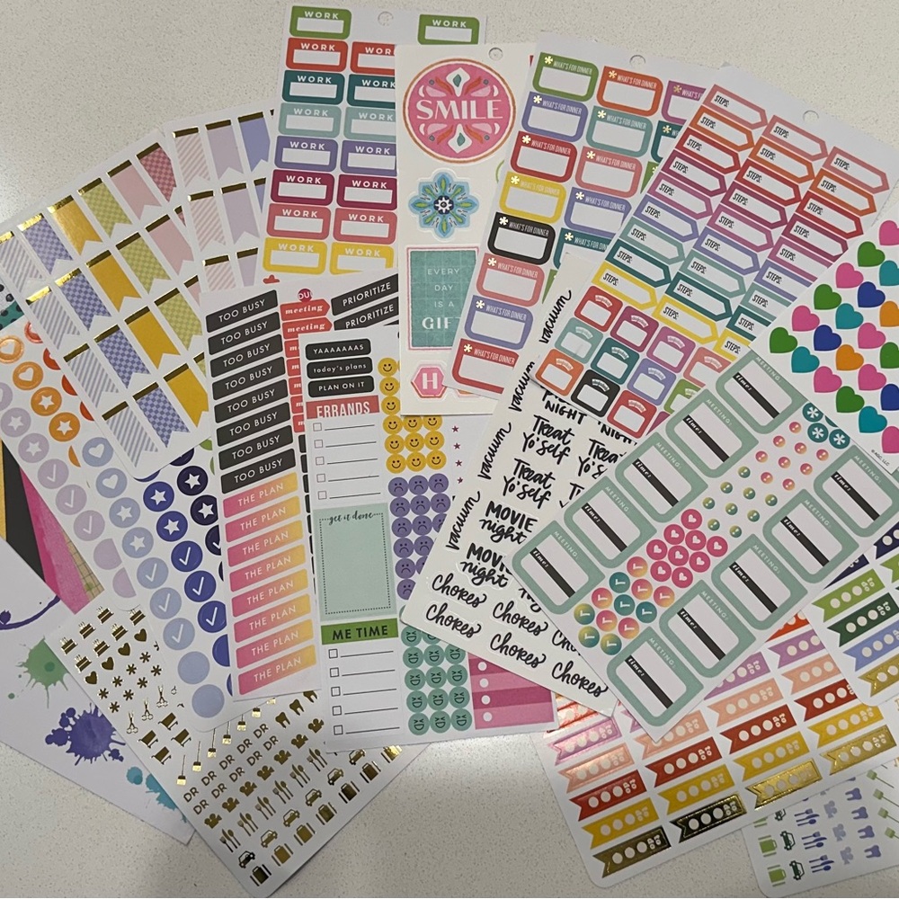 Happy Planner classic Sticker sheet Bundle